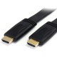 StarTech.com 10 ft Flat High Speed HDMI Cable with Ethernet - Ultra HD 4k x 2k HDMI Cable - HDMI to HDMI M/M - Create Ultra HD c