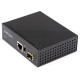 StarTech.com PoE+ Industrial Fiber to Ethernet Media Converter 60W - SFP to RJ45 - SM/MM Fiber to Gigabit Copper IP-30 - Fiber t