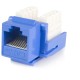 StarTech.com Cat5e RJ45 Keystone Jack Blue - 110 Type 110 Type Cat. 5 Keystone Jack A+B - Network Connector - RJ-45 - This blue 