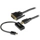 StarTech.com mDP to DVI Connectivity Kit - Active Mini DisplayPort to HDMI Converter with 6 ft HDMI to DVI Cable - mDP to DVI Ad