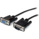 StarTech.com 1m Black Straight Through DB9 RS232 Serial Cable - M/F - Extend the connection between your DB9 serial devices by u