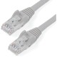 StarTech.com 5ft CAT6 Ethernet Cable - Gray Snagless Gigabit - 100W PoE UTP 650MHz Category 6 Patch Cord UL Certified Wiring/TIA