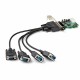 StarTech.com 4-port PCI Express RS232 Serial Adapter Card - PCIe to Serial DB9 RS-232 Controller Card - 16950 UART - Windows/Lin