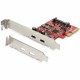 StarTech.com 2-port 10Gbps USB C PCIe Card Adapter - USB 3.2 Gen 2 Type-C PCI Express Expansion Add-On Card - Windows, macOS, Li