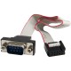 StarTech.com 16in 9 Pin Serial Male to 10 Pin Motherboard Header Panel Mount Cable - Turn a Motherboard IDC Serial Header into a