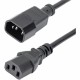 StarTech.com 6ft (1.8m) Power Extension Cord, C14 to C13, 10A 125V, 18AWG, Computer Power Cord Extension, Power Supply Extension