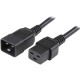 StarTech.com 3 ft Heavy Duty 14 AWG Computer Power Cord - C19 to C20 - Connect a high-powered server to a power distribution uni