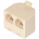 StarTech.com RJ11 to 2x RJ11 Splitter Adapter M/F - Phone splitter - RJ-11 (F) to RJ-11 (M) - for StarTech.com External 56K USB 