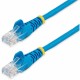 StarTech.com 2 ft Blue Snagless Cat5 UTP Patch Cable - Make Fast Ethernet network connections using this high quality Cat5e Cabl