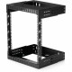 StarTech.com 2-Post 12U Heavy-Duty Wall Mount Network Rack, 19" Open Frame Server Rack with Adjustable Depth, Data Rack for IT E
