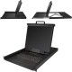 StarTech.com 16 Port Rackmount KVM Console w/ Cables - Integrated KVM Switch w/ 19" LCD - 1U LCD KVM Drawer 50000 MTBF - USB + V