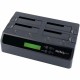 StarTech.com 4-Bay Hard Drive Duplicator and Eraser, External HDD/SSD Cloner / Copier / Wiper Tool, USB 3.0/eSATA to SATA Dockin
