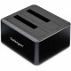 StarTech.com Dual-Bay USB 3.0 to SATA Hard Drive Docking Station, 2.5/3.5" SATA I/II/III, SSD/HDD Dock, USB Hard Drive Bays, Top