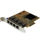 StarTech.com 4-Port PCI Express Gigabit Network Adapter Card - Quad-Port PCIe Gigabit NIC - Add four Gigabit Ethernet ports to a