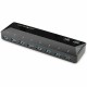 StarTech.com 10-Port USB 3.0 Hub with Charge and Sync Ports - 2 x 1.5A Ports - Desktop USB Hub and Fast-Charging Station - Add t