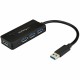 StarTech.com 4 Port USB 3.0 Hub SuperSpeed 5Gbps w/ Fast Charge - Portable USB 3.2 Gen 1 (5Gbps) Type-A Laptop/Desktop Hub - USB