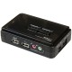StarTech.com 2 Port USB KVM Kit with Cables and Audio Switching - KVM / audio switch - USB - 2 ports - 1 local user - Control 2 