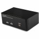 StarTech.com 2 Port Dual DisplayPort USB KVM Switch with Audio - Control 2 high-resolution dual DisplayPort computers with a sin