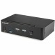 StarTech.com 2 Port DisplayPort KVM Switch - 4K 60Hz - Single Display - UHD DP 1.2 USB KVM Switch with USB 3.0 Hub & Audio - TAA