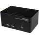 StarTech.com 2 Port Triple Monitor DVI USB KVM Switch with Audio & USB 2.0 Hub - Switch between two triple head computers, while