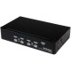 StarTech.com 4 Port 1U Rackmount USB KVM Switch with OSD - Control up to 4 VGA and USB computers from a single keyboard, mouse a