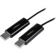 StarTech.com 2 Port USB Keyboard Mouse Switch Cable w/ File Transfer for PC and MacÂ - Control and transfer files between two Wi