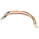 StarTech.com 6in TX3 Fan Power Splitter Cable - Connect two 3-pin (TX3) fans to a single power supply connector - 3 pin Fan Powe