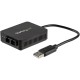 StarTech.com USB to Fiber Optic Converter - 100Mbps - USB 2.0 Network Adapter - 100Base-FX SC Duplex Multimode Fiber/MMF - 2Km -