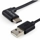 StarTech.com 1m 3ft USB to USB C Cable - Right Angle USB Cable - M/M - USB 2.0 Cable - USB Type C - USB A to USB C Cable - Conne
