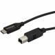 StarTech.com 2m 6 ft USB C to USB B Cable - M/M - USB 2.0 - USB Type C Printer Cable - USB 2.0 Type-C to Type-B Cable - Connect 