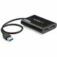 StarTech.com USB to Dual DisplayPort Adapter - 4K 60Hz - USB 3.0 5Gbps - USB Dual Monitor Adapter - Dual DisplayPort Adapter - D