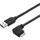 StarTech.com 2m 6 ft Slim Micro USB 3.0 (5Gbps) Cable - M/M - USB 3.0 A to Right-Angle Micro USB - USB 3.2 Gen 1 - Position your