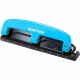 Bostitch EZ Squeeze 12 Three-Hole Punch - 3 Punch Head(s) - 12 Sheet - 9/32" Punch Size - Round Shape - 3" x 1.6" - Blue, Black