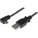 StarTech.com 2m 6 ft Right Angle Micro-USB Charge and Sync Cable M/M - USB 2.0 A to Micro USB - 24 AWG - Charge power-hungry mob