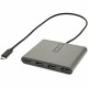 StarTech.com USB C to 4 HDMI Adapter, External Graphics Card, 1080p, USB Type-C to Quad HDMI Monitor Display Adapter/Converter, 