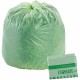 Stout EcoSafe Trash Bags - 64 gal Capacity - 48" Width x 60" Length - 0.85 mil (22 Micron) Thickness - Green - Plastic - 30/Cart