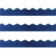 Trend Sparkle Board Trimmers - Rectangle Topped With Waves Shape - Pin-up - 0.10" Height x 2.25" Width x 390" Length - Blue - Pa