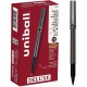 uniball Deluxe Rollerball Pens - Micro Pen Point - 0.5 mm Pen Point Size - Black - Gray Barrel - 1 / Each