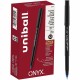 uniball Onyx Rollerball Pens - Micro Pen Point - 0.5 mm Pen Point Size - Blue - 1 Dozen