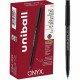 uniball Onyx Rollerball Pens - Fine Pen Point - 0.7 mm Pen Point Size - Blue - Metal Tip - 1 Dozen