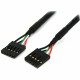 StarTech.com 18in Internal USB IDC Motherboard Header Cable - Connect a front panel USB hub or card reader directly to a motherb