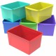 Storex Double XL Wide Book Bins - 7" Height x 9.2" Width14.5" Length%Desktop - Red - 6 / Carton