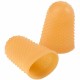 Swingline Rubber Finger Tips - 14 with 0.88" Diameter - Extra Large Size - Rubber - Amber - 1 Dozen