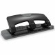 Swingline SmartTouch Low-Force 3-Hole Punch - 3 Punch Head(s) - 20 Sheet - 9/32" Punch Size - 4.5" x 12" x 4.4" - Black, Gray