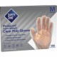 Safety Zone Clear Powder Free Polyethylene Gloves - Medium Size - Clear - Die Cut, Heat Sealed Edge, Embossed Grip, Latex-free, 