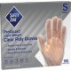 Safety Zone Clear Powder Free Polyethylene Gloves - Small Size - Clear - Die Cut, Heat Sealed Edge, Embossed Grip, Latex-free, S
