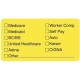 Tabbies Medical Office Insurance Check Labels - 1 3/4" Width x 3 1/4" Length - Yellow - 250 / Roll