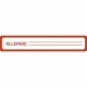 Tabbies ALLERGIC Allergy Message Labels - 5 1/2" Width x 1" Length - Black, Black - 175 / Roll