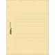 Tabbies 7-hole Manila Chart Divider Sheets - 8.5" Divider Width x 11" Divider Length - 7 Hole Punched - Manila Divider - 400 / B