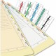 Tabbies Medical Chart Index Divider Sheets - Blank Tab(s) - 7 Hole Punched - White Divider - White Tab(s) - Punched - 400 / Box